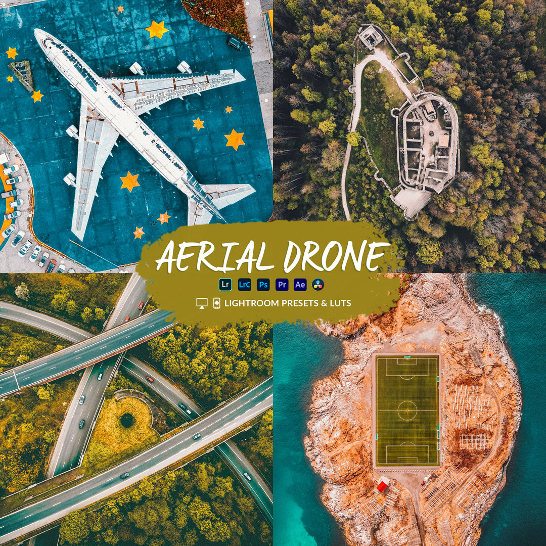 Cinematic Drone Luts & Lightroom Presets