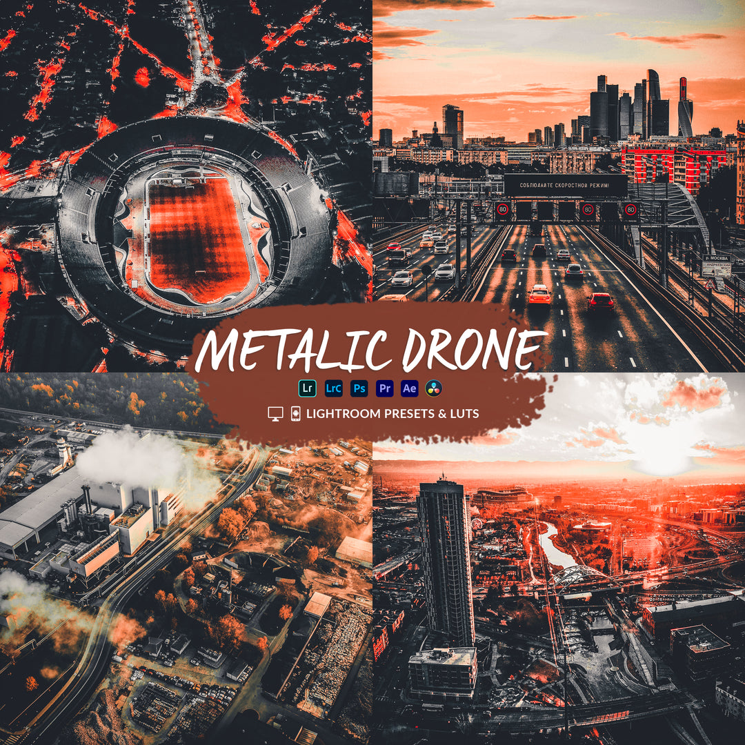 Cinematic Drone Luts & Lightroom Presets