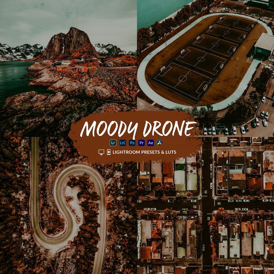 Cinematic Drone Luts & Lightroom Presets