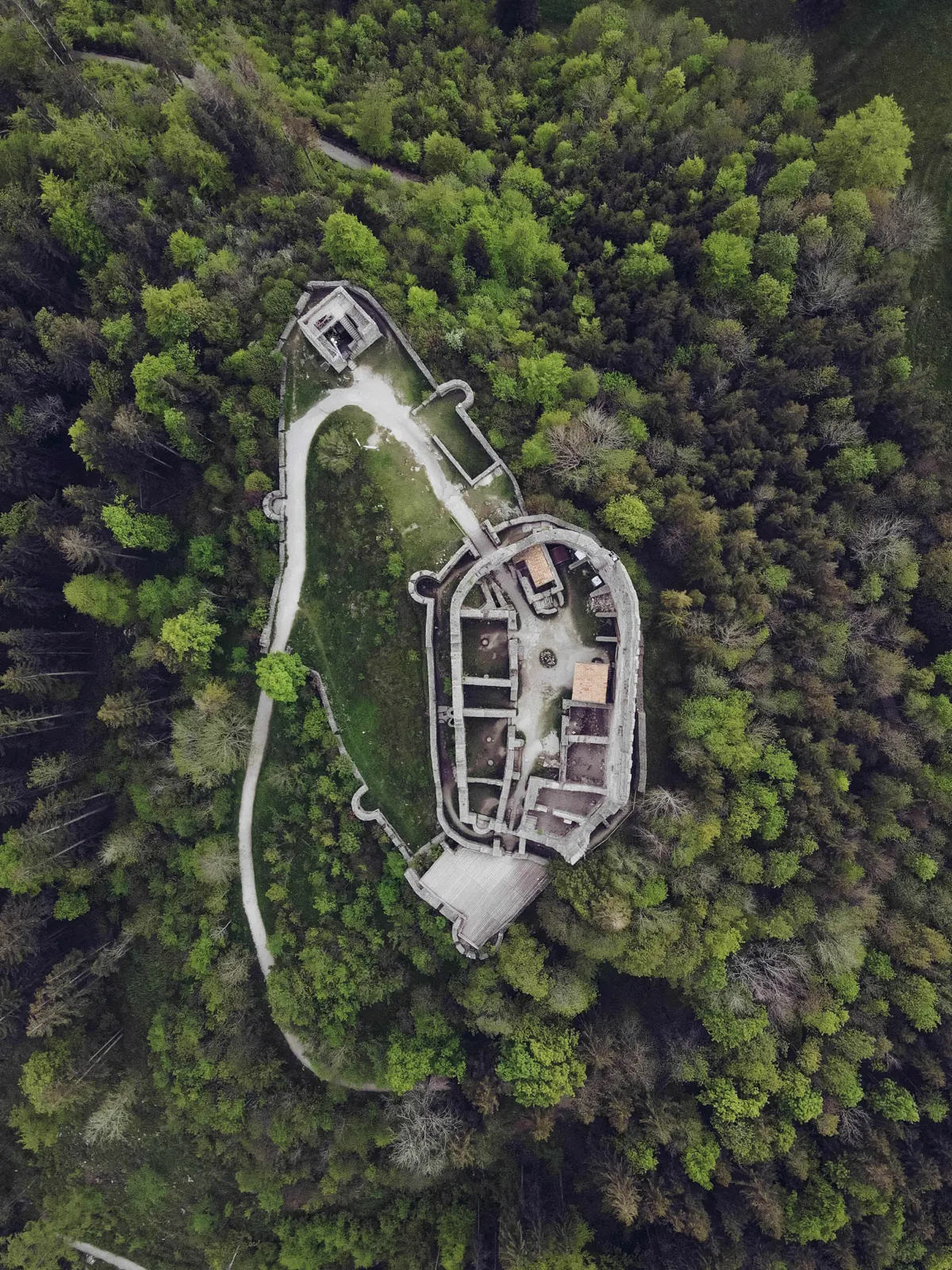 Drone shot before the Aerial Drone LUT
