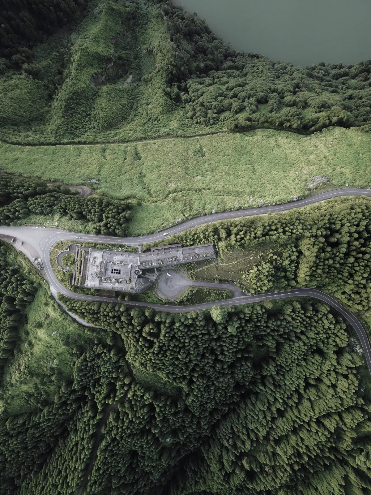 Drone shot before the Cinemagic LUT