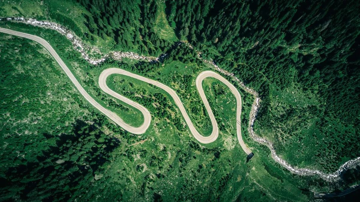 The same drone shot graded with the Drone HDR LUT