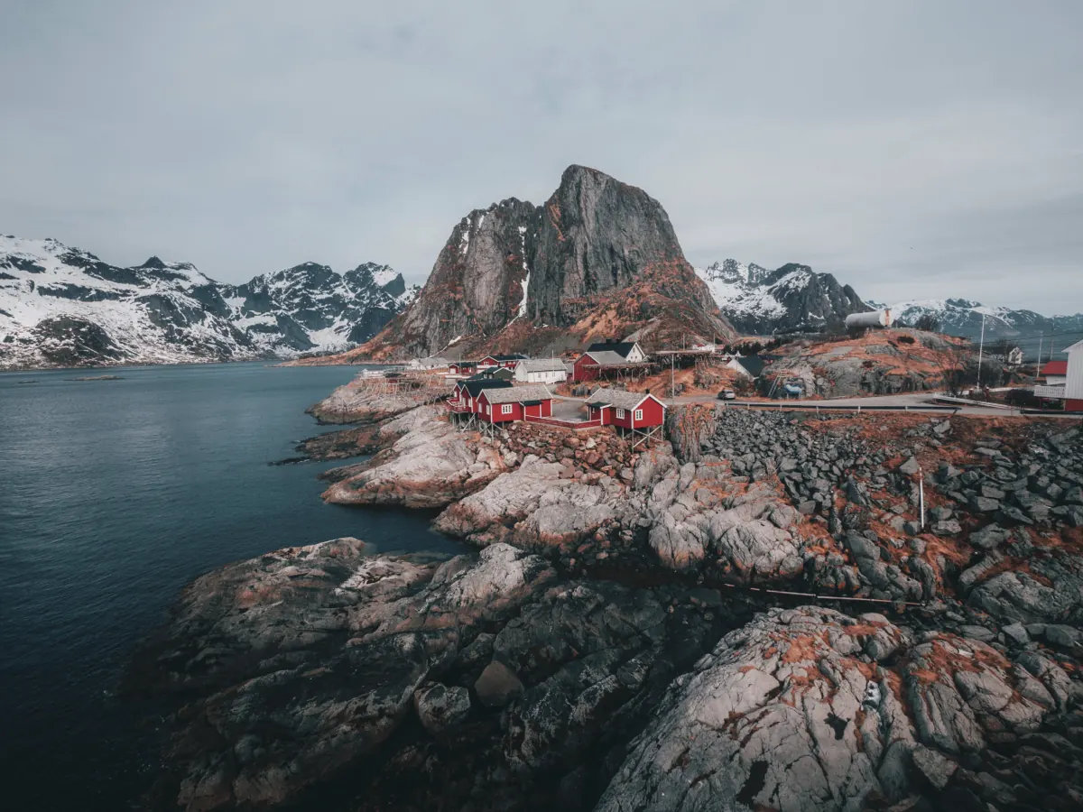 Drone shot before the Moody Drone LUT