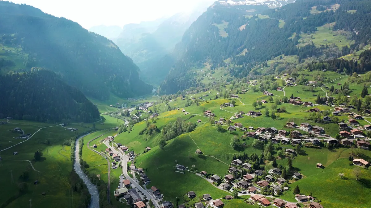 Drone shot before the Nature LUT