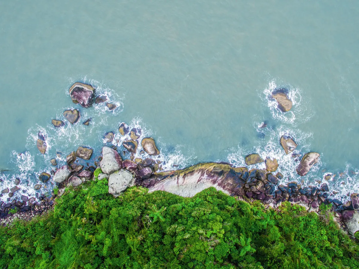Drone shot before the Ocean LUT