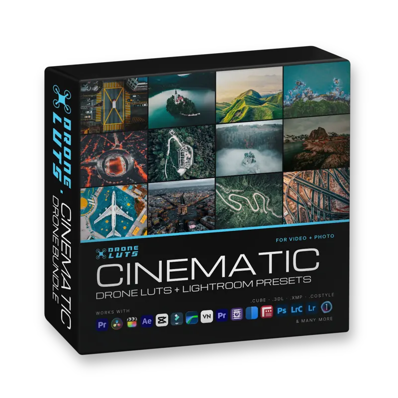 Cinematic Drone LUTs & Lightroom Presets
